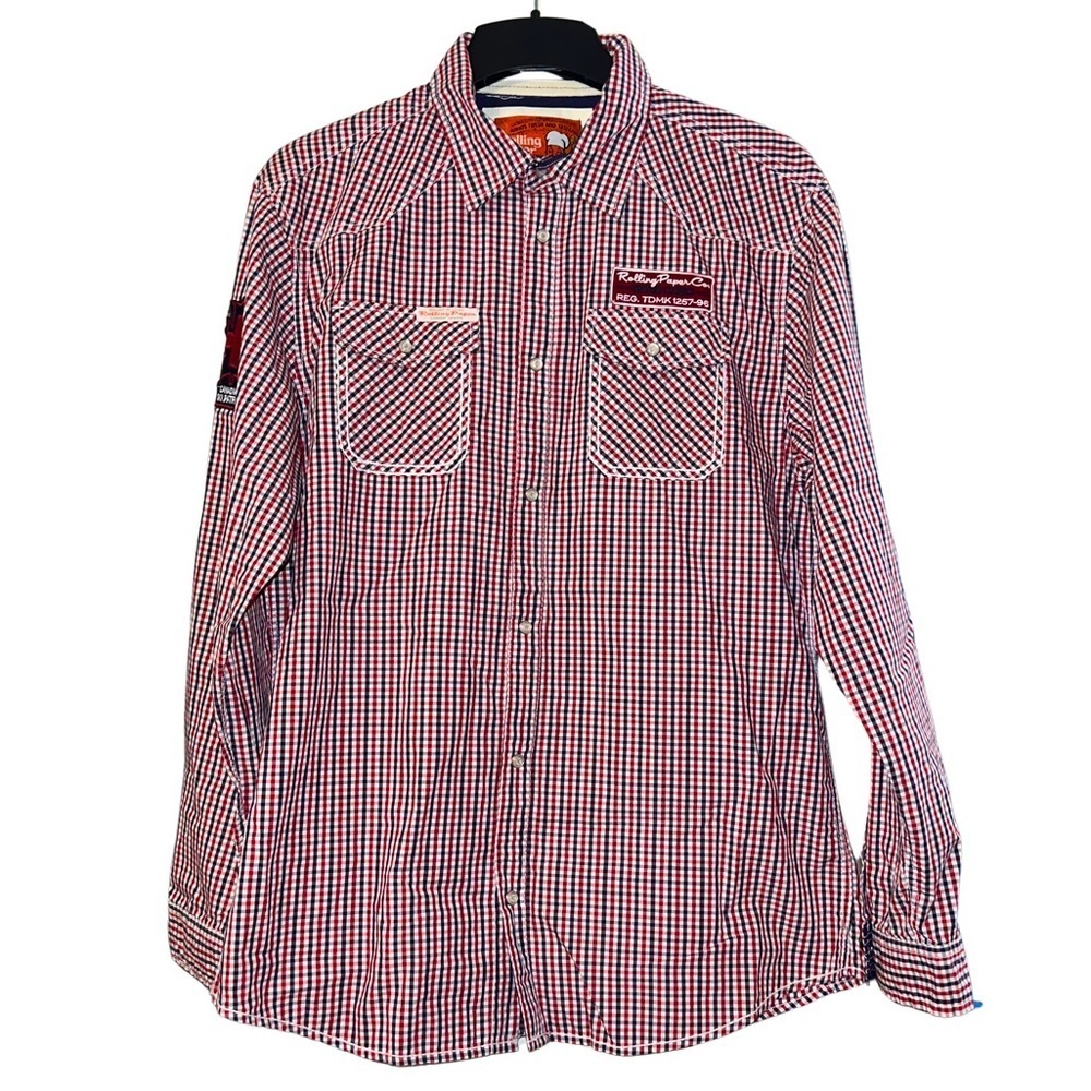 Men’s 100% Cotton Long Sleeved Button Up Shirt XL